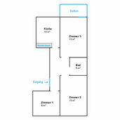 Grundriss der Wohnung