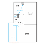 Grundriss der Wohnung